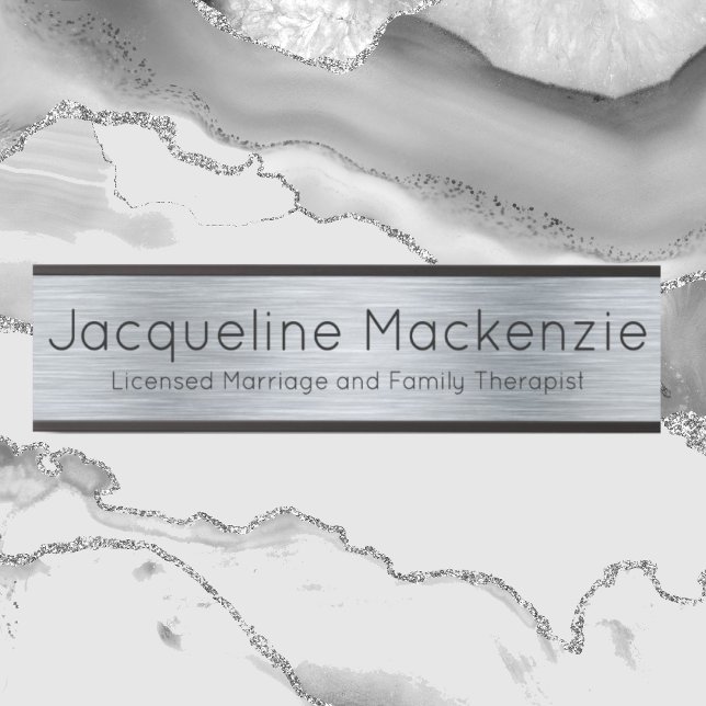 Silver Licensed Marriage and Family Therapist  Door Sign (Creator Uploaded)