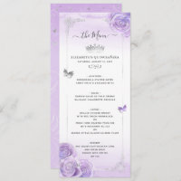 Silver Light Purple Roses Elegant Floral