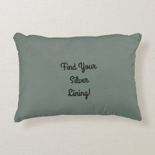 Silver Lining Embellished  Decorative Cushion