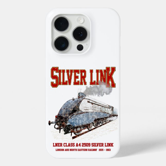 Silver Link - LNER Class A4 2509 Steam Train Loco Case-Mate iPhone Case (Back)