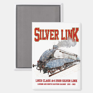 Silver Link - LNER Class A4 2509 Steam Train Loco Magnet