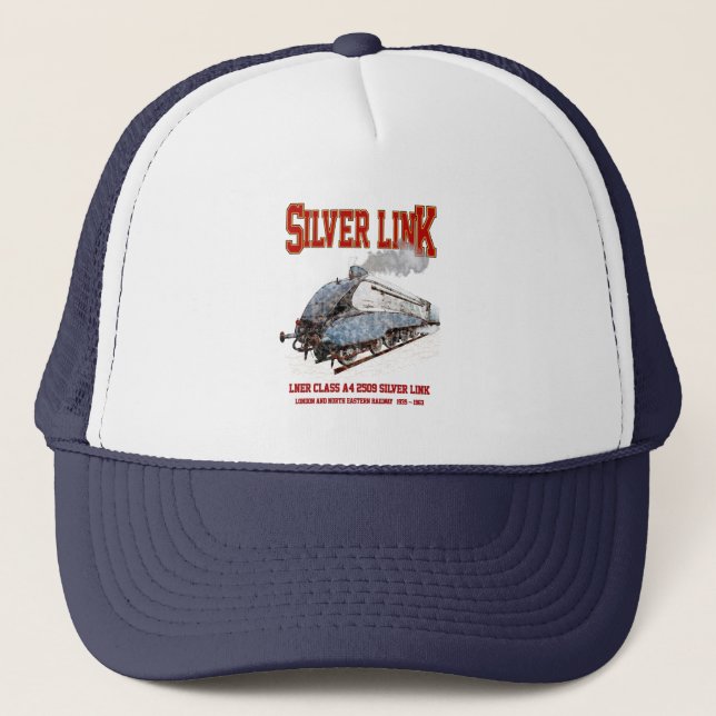 Silver Link - LNER Class A4 2509 Steam Train Loco Trucker Hat (Front)