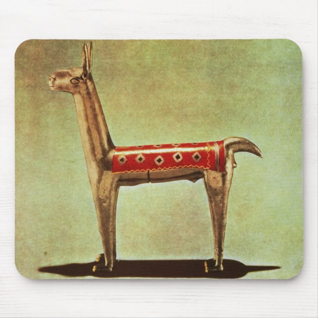 Silver Llama Figurine, from Peru, after 1438 Mouse Pad (Front)