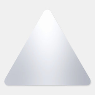 Silver Look Blank Template Elegant Glamourous Chic Triangle Sticker