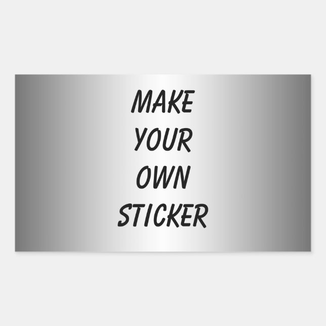 Silver Look Sticker (Front)