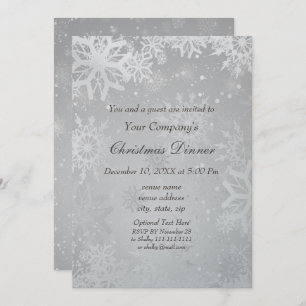 Silver Magical Corporate Holiday party Invite