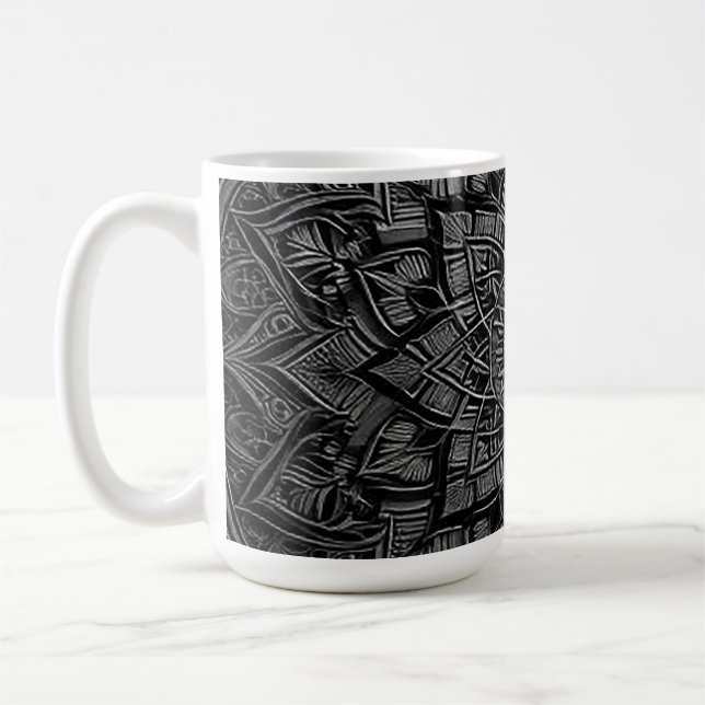 Silver Mandala Mug (Left)