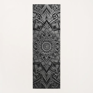 Silver Mandala Yoga Mat