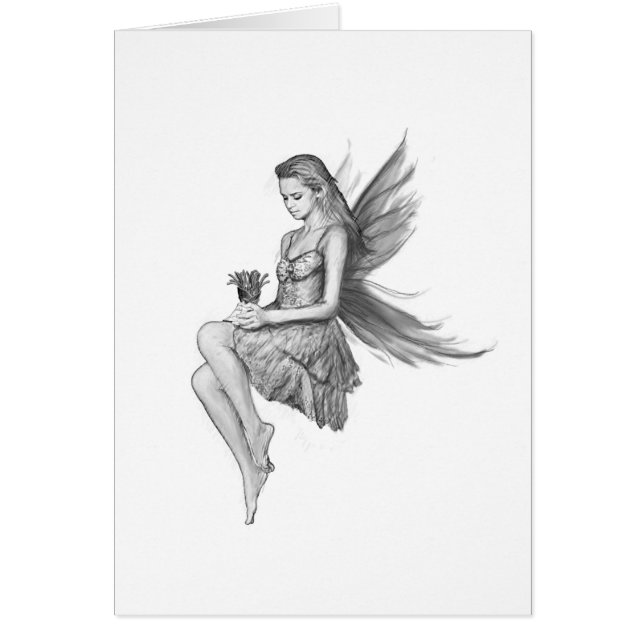 Silver Maple Fairy holding Flower (Front)