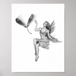 Silver Maple Fairy with Seeds Poster