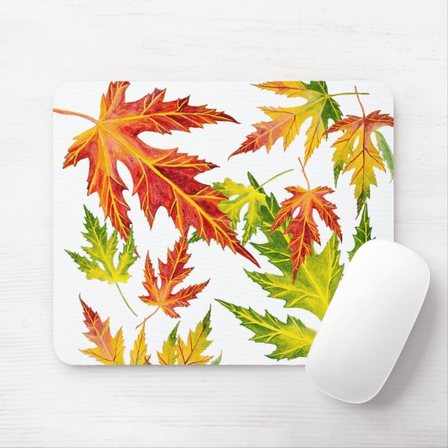 Silver Maple on a Mouse Pad (With Mouse)