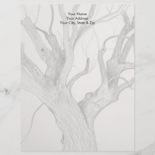 Silver Maple Personalized Letterhead