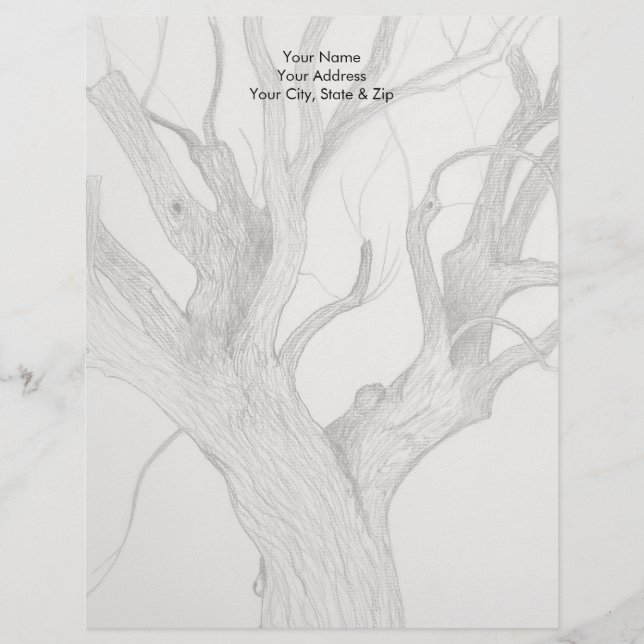 Silver Maple Personalized Letterhead (Front)