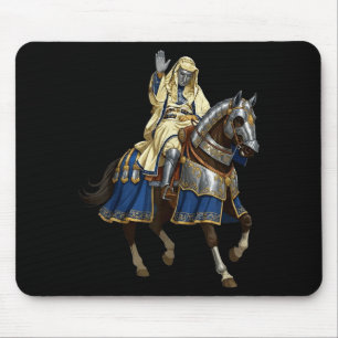Silver Mask King Baldwin Iv Golden Mask Medieval A Mouse Pad