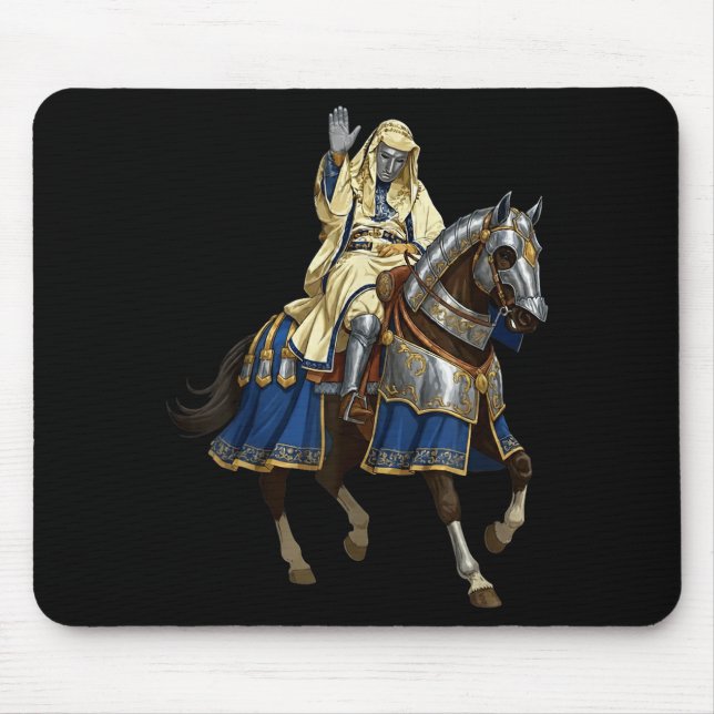 Silver Mask King Baldwin Iv Golden Mask Medieval A Mouse Pad (Front)
