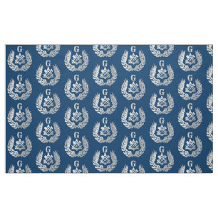 Silver masonry symbol fabric