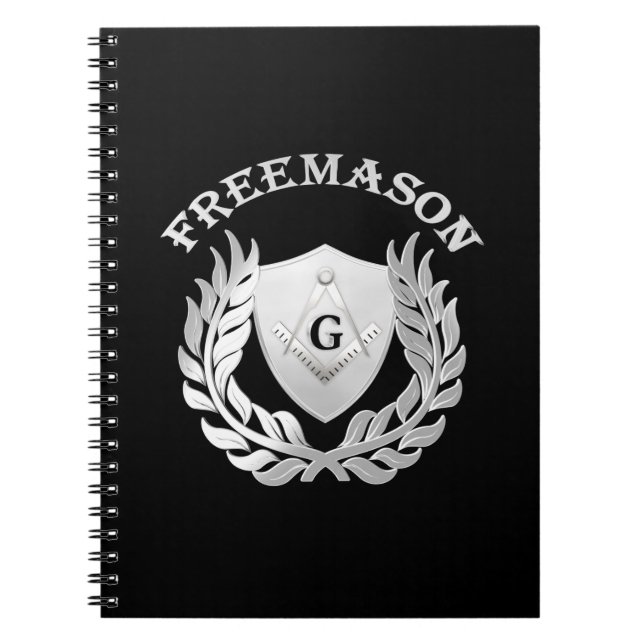 Silver masonry symbol notebook (Front)