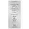 Silver Masquerade Blue Jewelled Wedding Program