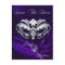 Silver Masquerade Purple Jewel Save The Date