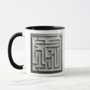 Silver maze mug