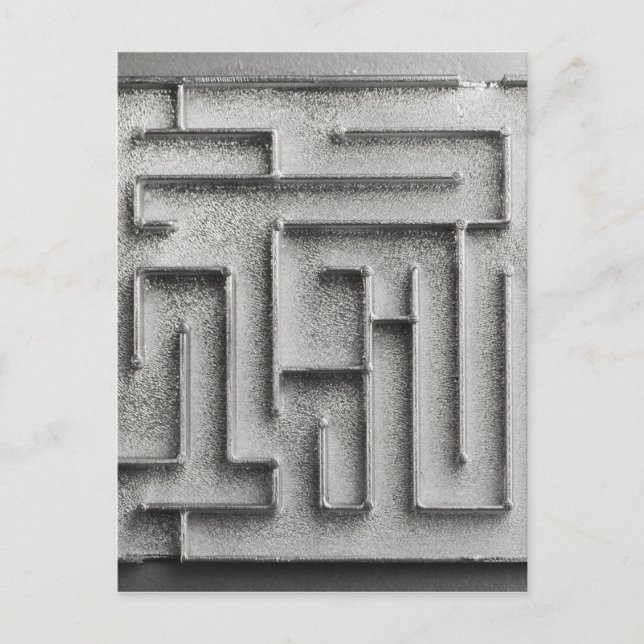 Silver maze postcard (Front)
