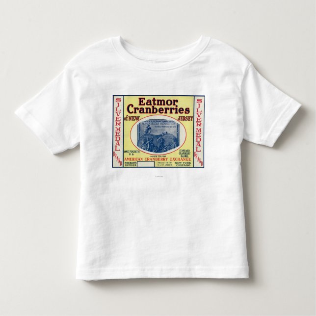 Silver Medal Eatmor Cranberries Brand Label Toddler T-Shirt (Front)