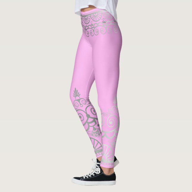 Silver Mehndi - Leggings (Left)