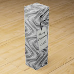 Silver Merry Christmas Dad design Wine Gift Box<br><div class="desc">Stylish silver 'Merry Christmas Dad' design Wine Box.</div>
