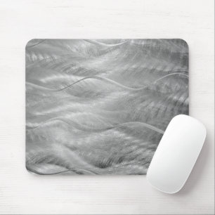 Silver Metal Abstract Mouse Pad