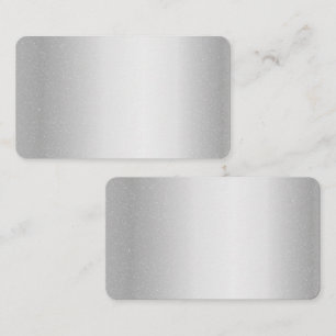 Silver Metal Blank  Business Card