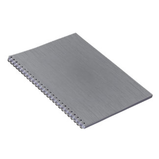 Silver Metal Look Notebook