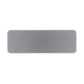 Silver Metal Look Return Address Label