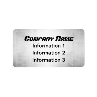 Silver Metal Look Return Address Shipping Labels