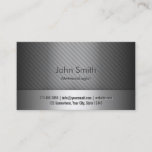 Silver Metal Meteorological Business Card<br><div class="desc">Silver Metal Meteorological Business Card.</div>