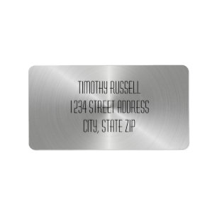 Silver Metal Shine - Address Labels