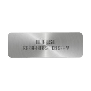 Silver Metal Shine - Address Labels