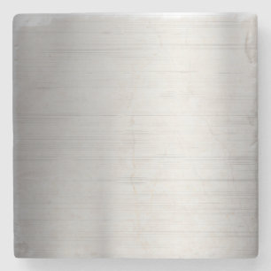 Silver metal texture stone coaster