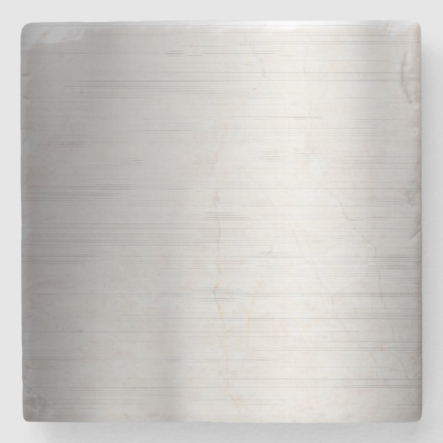 Silver metal texture stone coaster (Front)