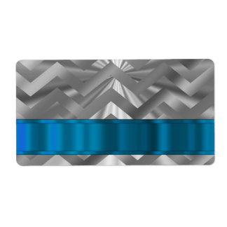 Silver metalic looking chevron