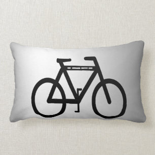 Silver Metallic Bicycle Lumbar Cushion