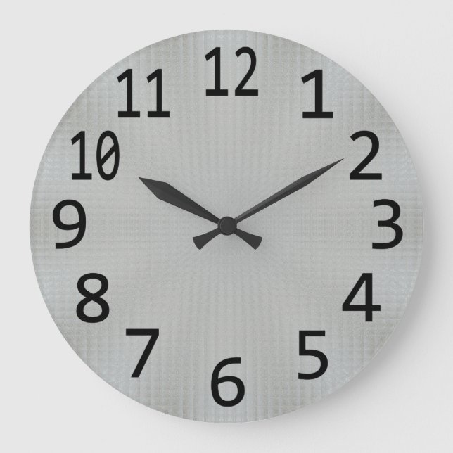 Silver Metallic for an Industrial Look Clock (Front)