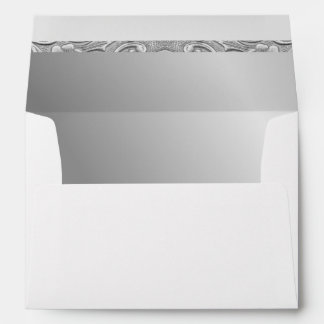 Silver Metallic Lined Envelope