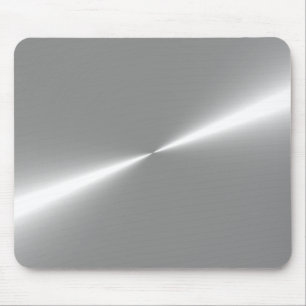 Silver Metallic Look Mouse Pad