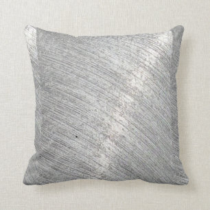 Silver Metallic Shine Pattern Cushion