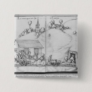 Silver mine of La Croix-aux-Mines, Lorraine 2 15 Cm Square Badge