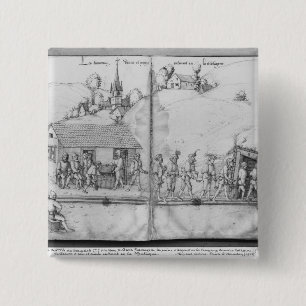 Silver mine of La Croix-aux-Mines, Lorraine 2 15 Cm Square Badge
