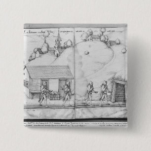 Silver mine of La Croix-aux-Mines, Lorraine 2 15 Cm Square Badge