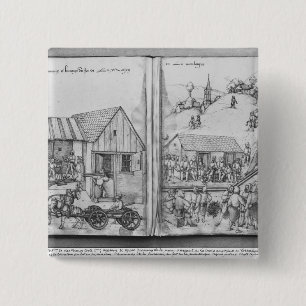 Silver mine of La Croix-aux-Mines, Lorraine 2 15 Cm Square Badge