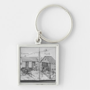 Silver mine of La Croix-aux-Mines, Lorraine 3 Key Ring