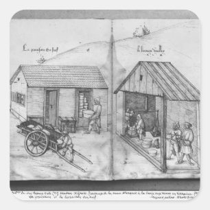 Silver mine of La Croix-aux-Mines, Lorraine 3 Square Sticker